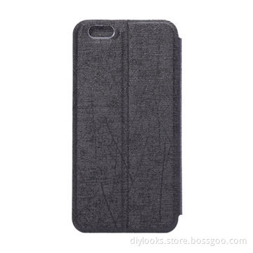Strokes Texture Horizontal Flip Leather Case with Call Display ID for iPhone 6